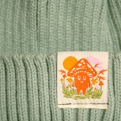 Little Mushroom Kids Beanie (Green)