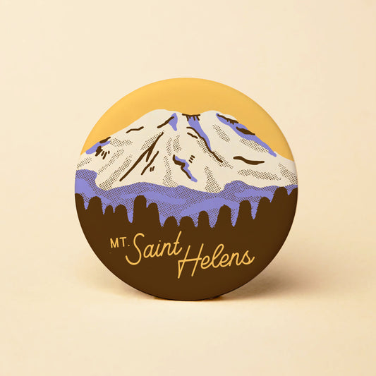 Mt. Saint Helens Round Magnet