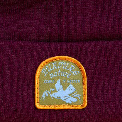 Nurture Nature Beanie (Maroon)