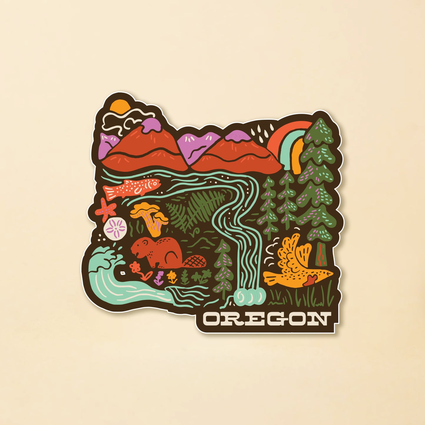 Oregon Adventures Sticker