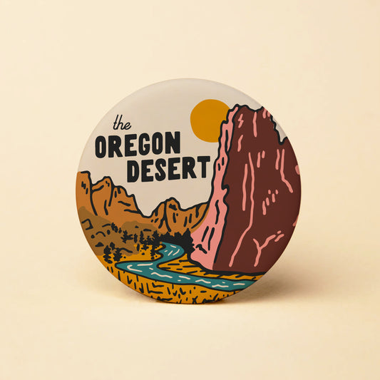 Oregon Desert Round Magnet