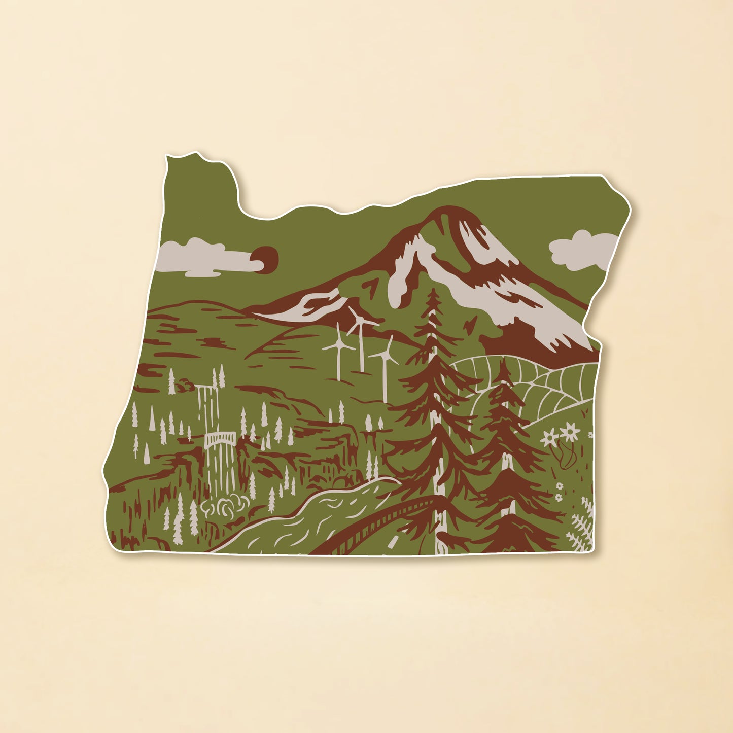 OR Scenic Route Sticker