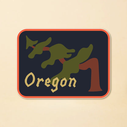 OR Wonky Tree Sticker