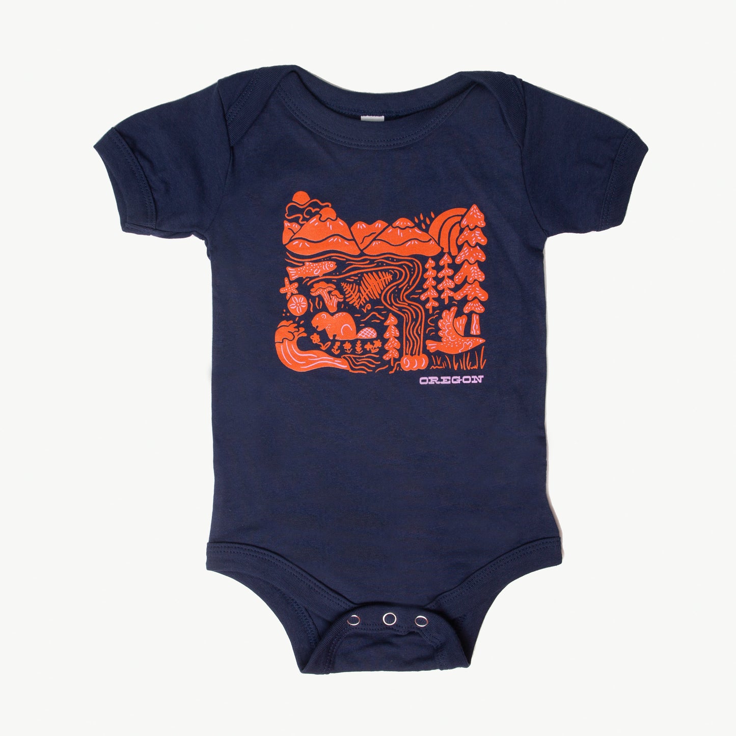 Oregon Adventures Onesie (Navy)