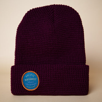 Winter Wonderland Beanie (Burgundy)