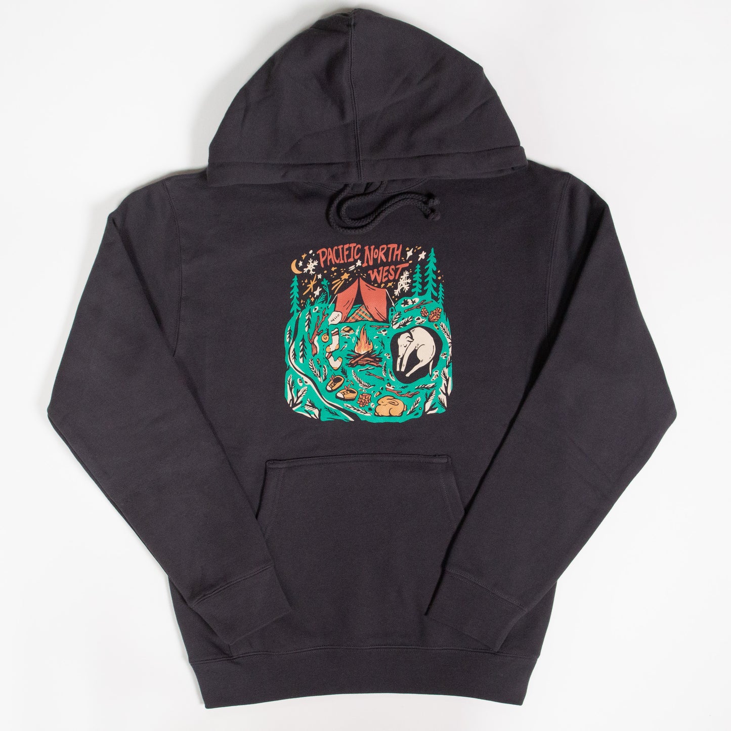 PNW Woodland Camp Hoodie (Grey)