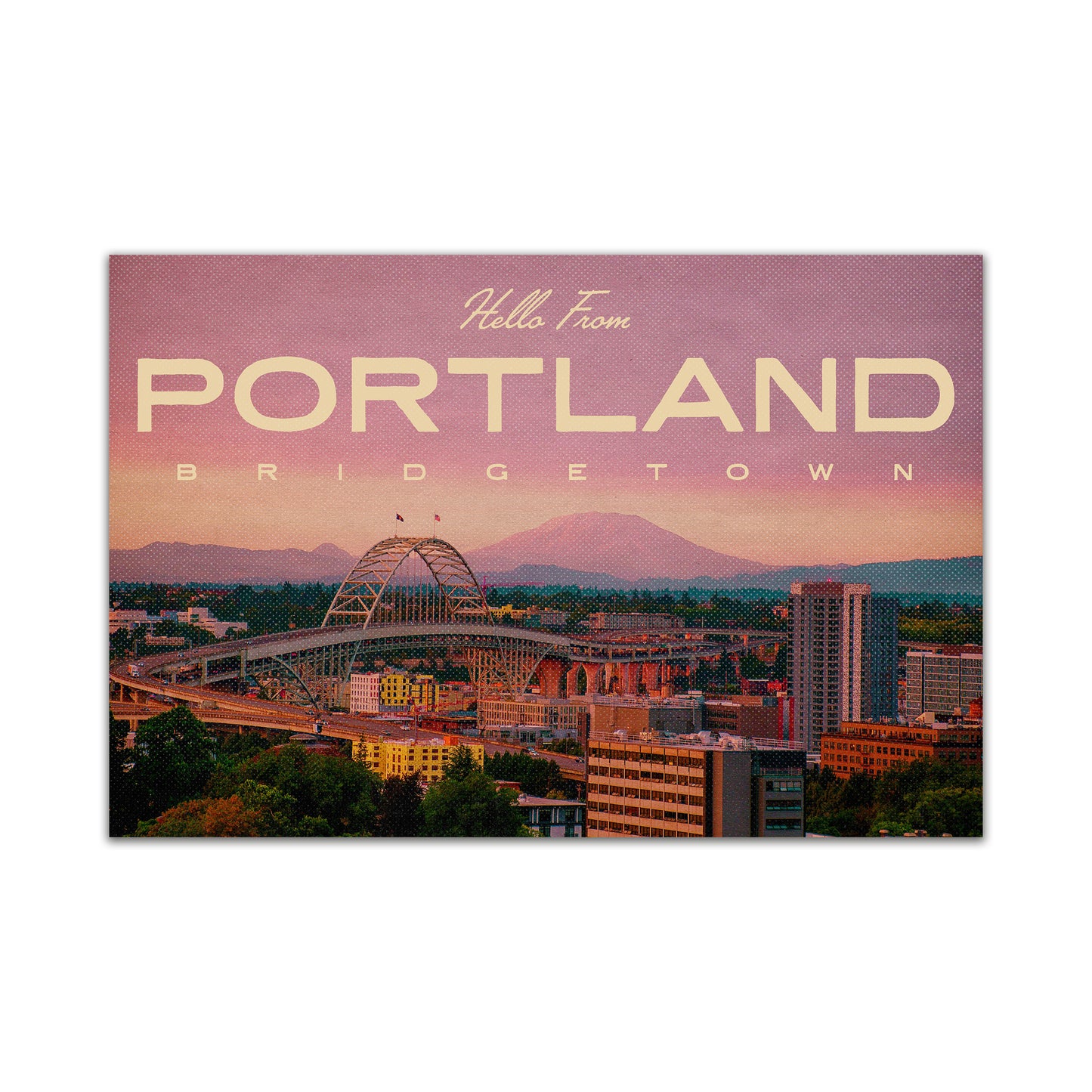 Portland Bridgetown Photo Postcard