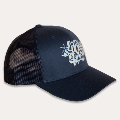 Portland Roses & Thorns Hat (Navy)