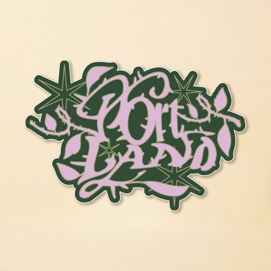 Portland Roses & Thorns Sticker