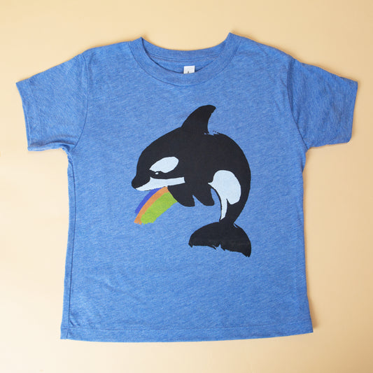 Rainbow Orca Kids Tee