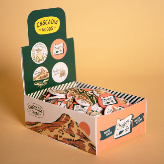 Retro Oregon Button Box
