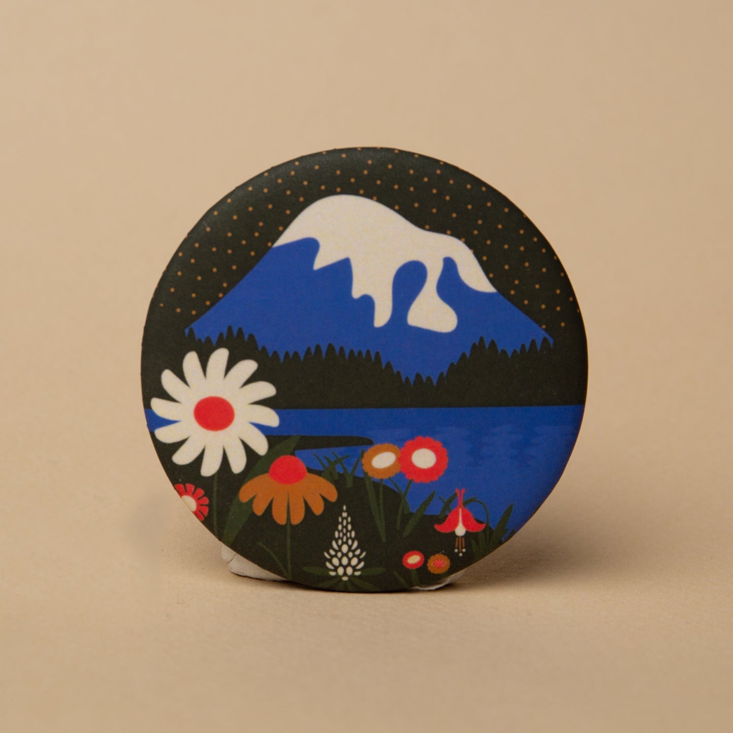 WA Wildflowers Round Magnet