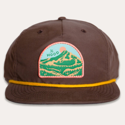 Retro Mt. Hood Rope Hat (Brown)