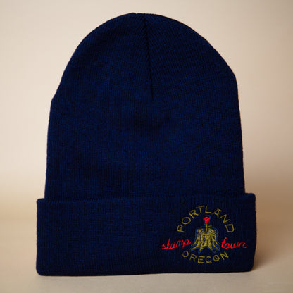 Portland Rose Stump Beanie (Blue)