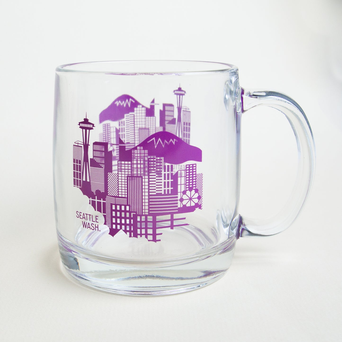 Seattle Skyline Glass Mug