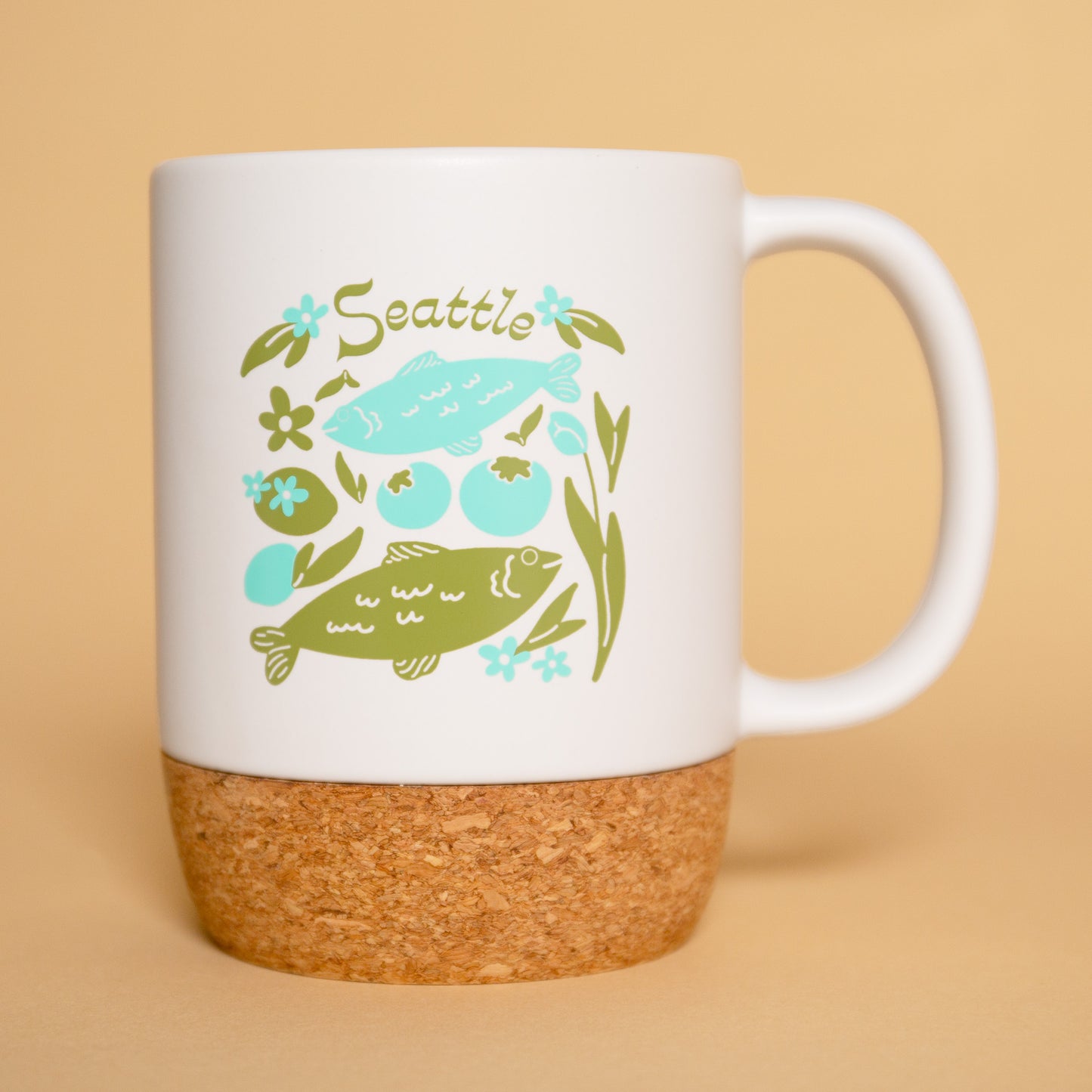 Seattle Farm Market Cork Mug