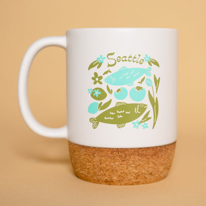 Seattle Farm Market Cork Mug