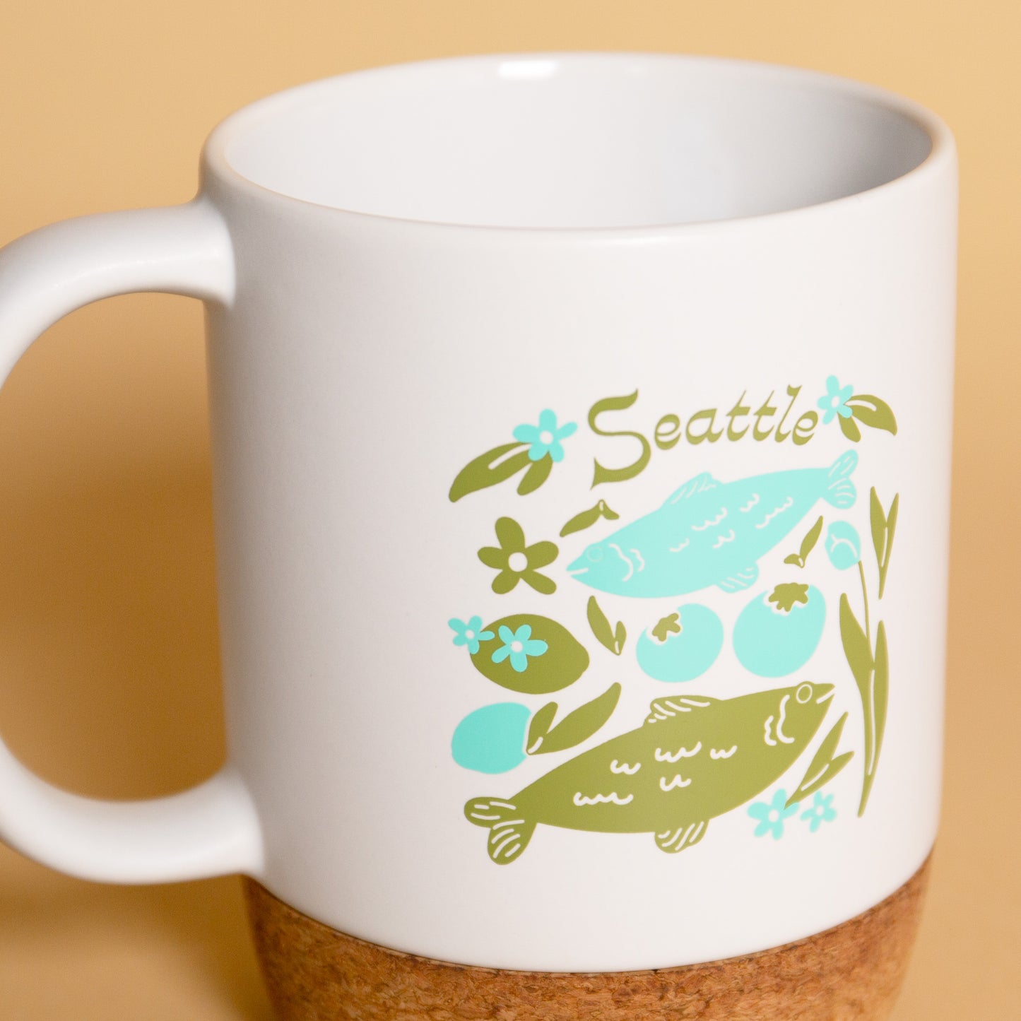 Seattle Farm Market Cork Mug
