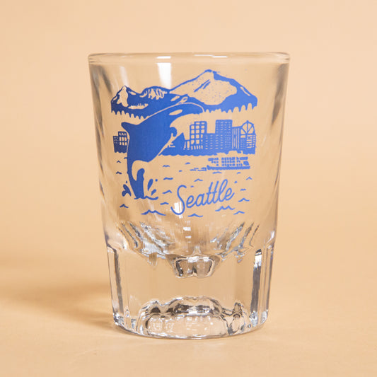 Seattle Orca Skyline Shot Glass
