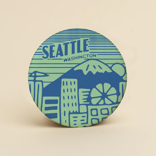 Seattle Skyline Cork Coaster