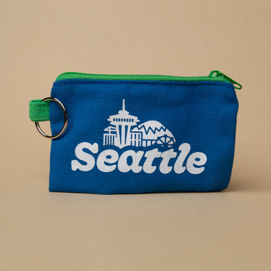 Seattle Skyline Zip Keychain