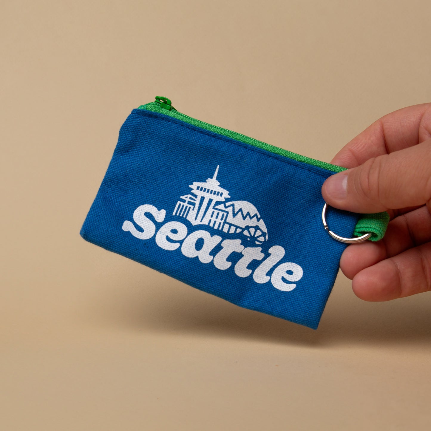 Seattle Skyline Zip Keychain