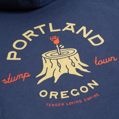 Portland Rose Stump Hoodie (Blue)