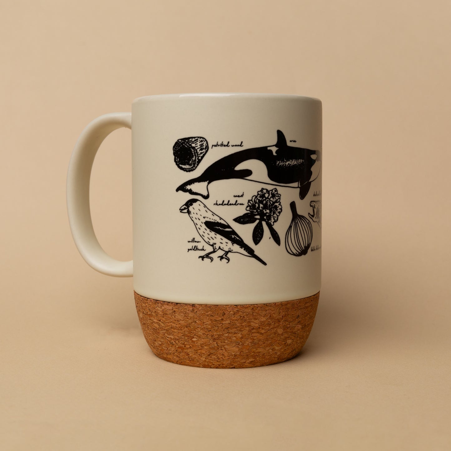 WA State Symbols Cork Mug