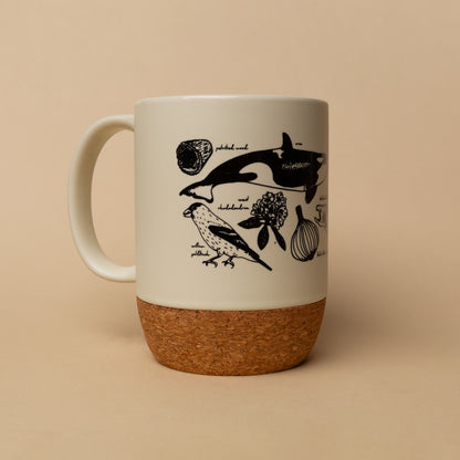 WA State Symbols Cork Mug