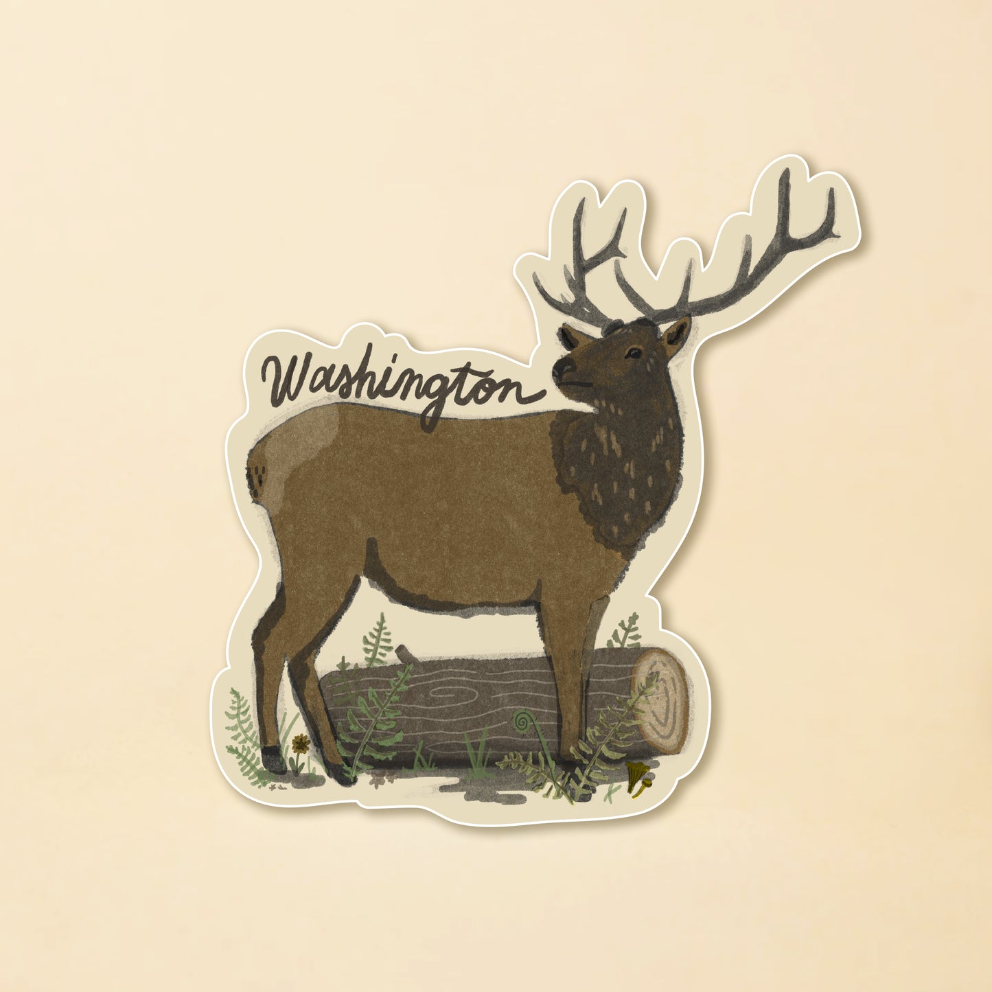 Washington Elk Sticker