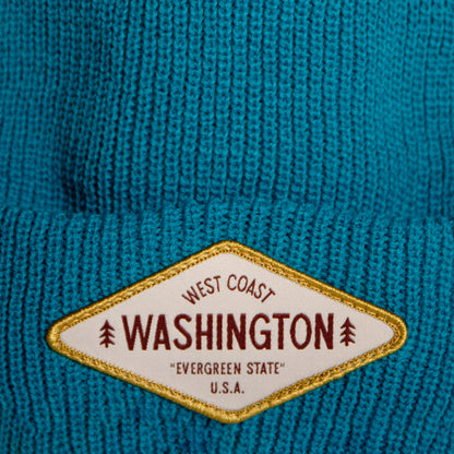 WA Evergreen Beanie (Teal)