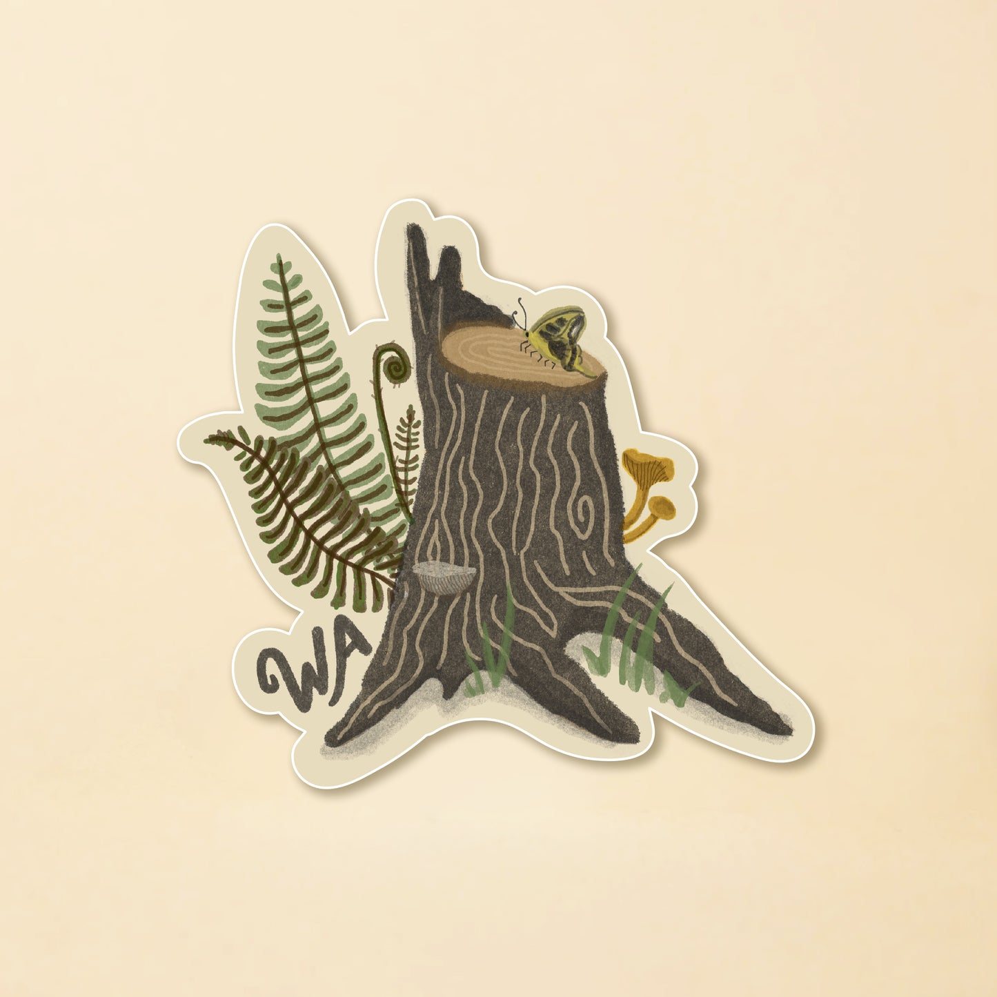 WA Forest Stump Sticker