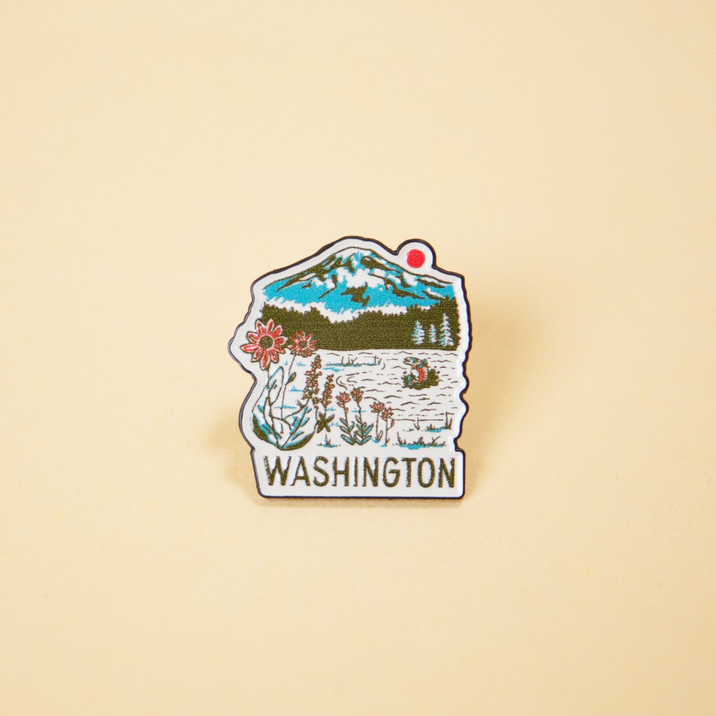 WA Mountain Lake Pin