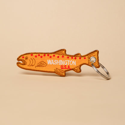 WA Fish Patch Keychain