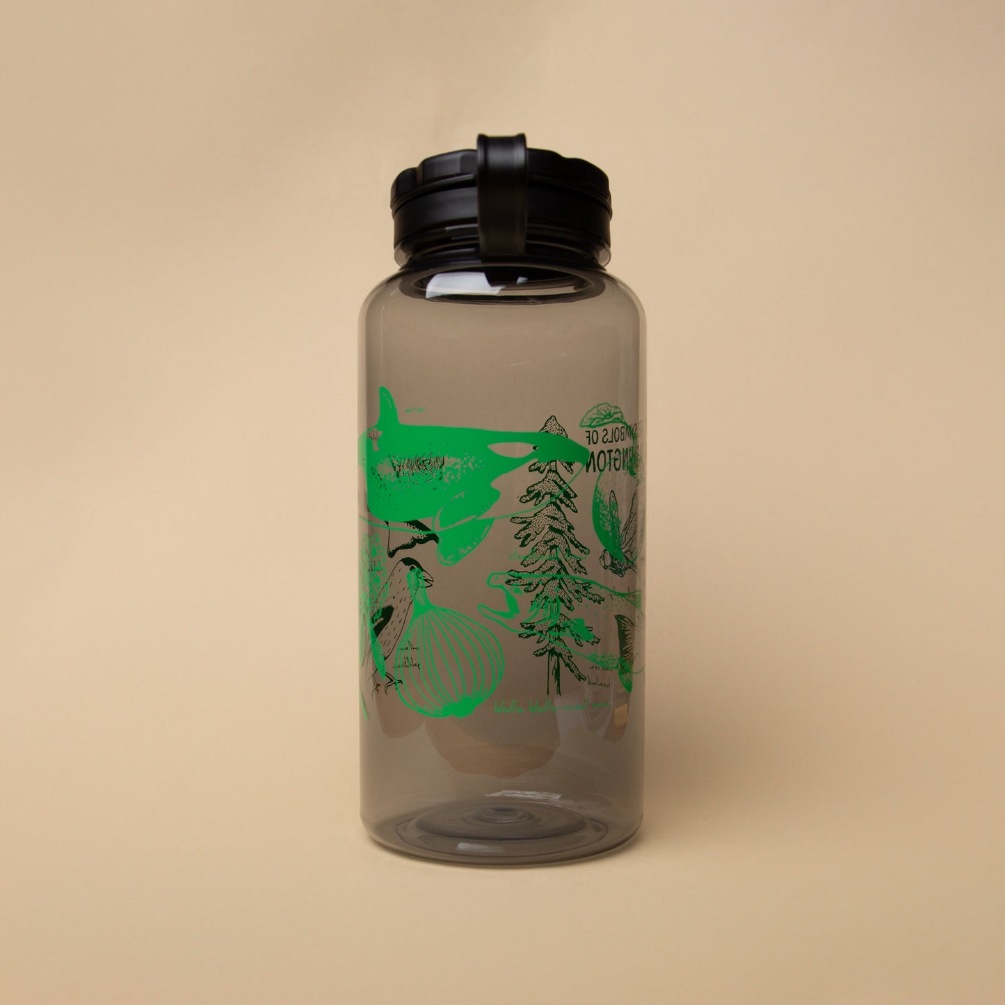 WA State Symbols Water Bottle