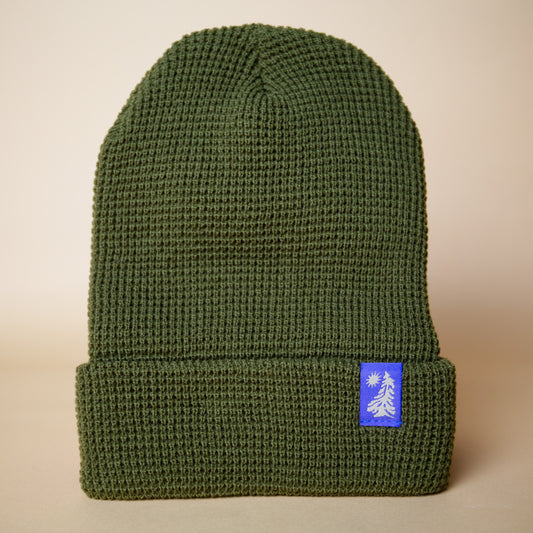 Wavy Pine Beanie (Green)