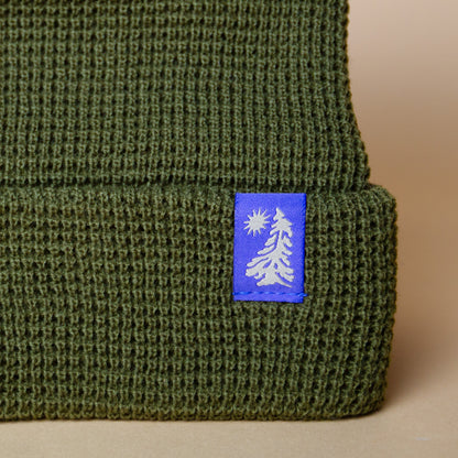 Wavy Pine Beanie (Green)