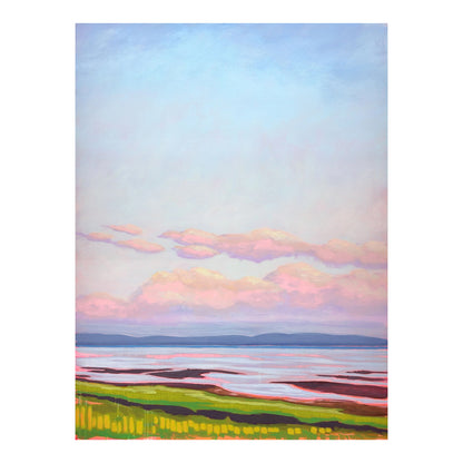 Catherine Freshley: Low Tide At Dusk Landscape Art Print