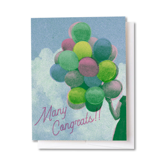 Many Congrats Balloons Card