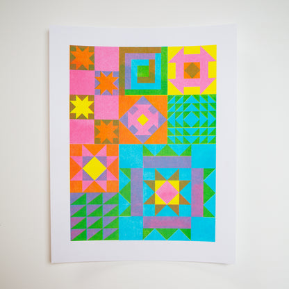 Quilt Riso Print