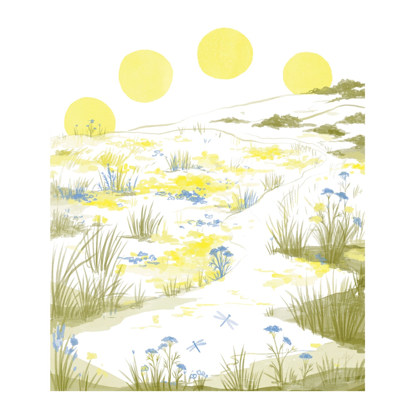 Elana Gabrielle: Sun Meadow Print