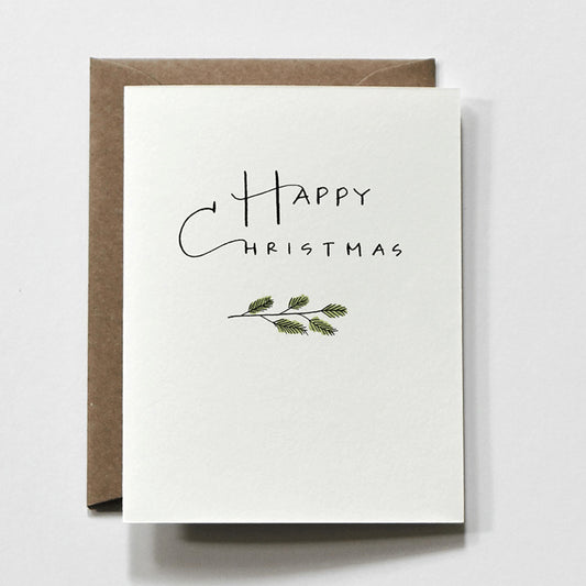 Christmas Leaf Card