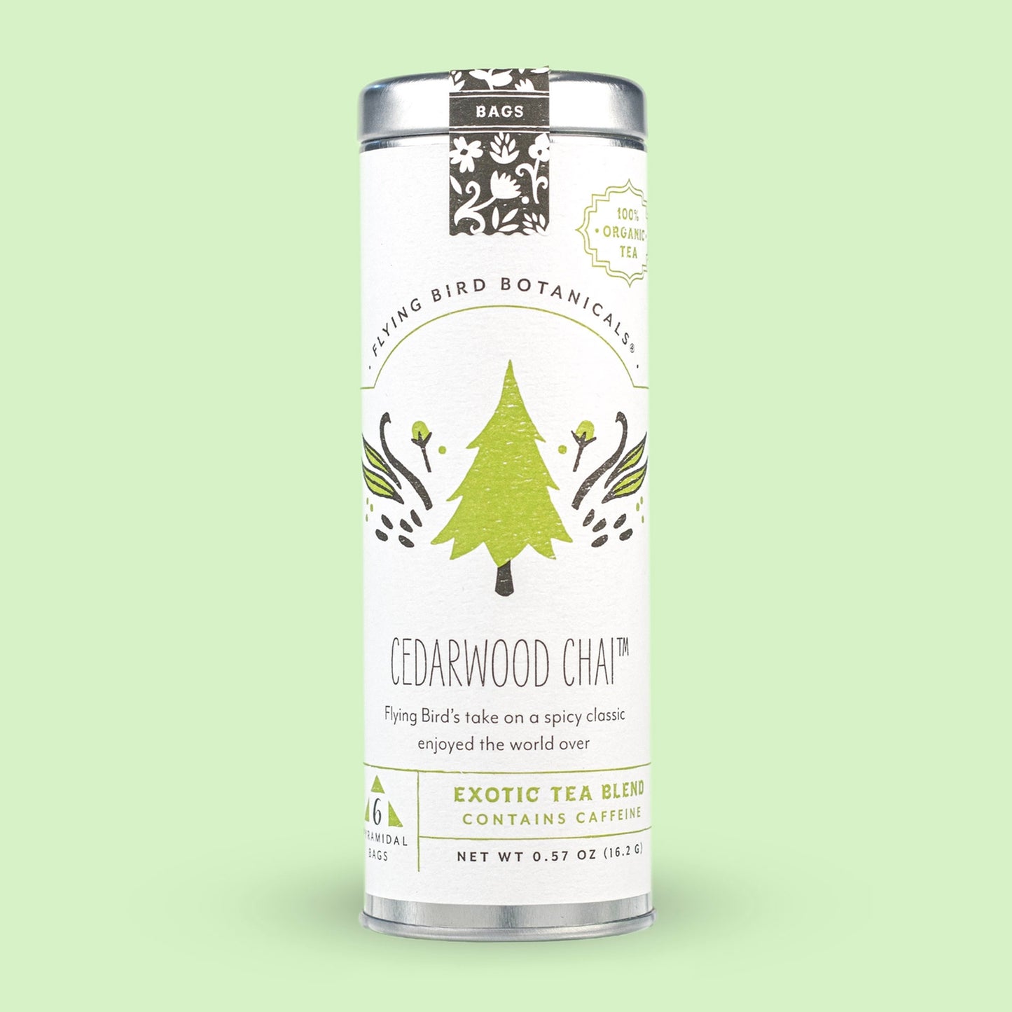 Cedarwood Chai 6 Bag Tea Tin