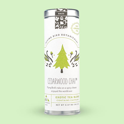 Cedarwood Chai 6 Bag Tea Tin