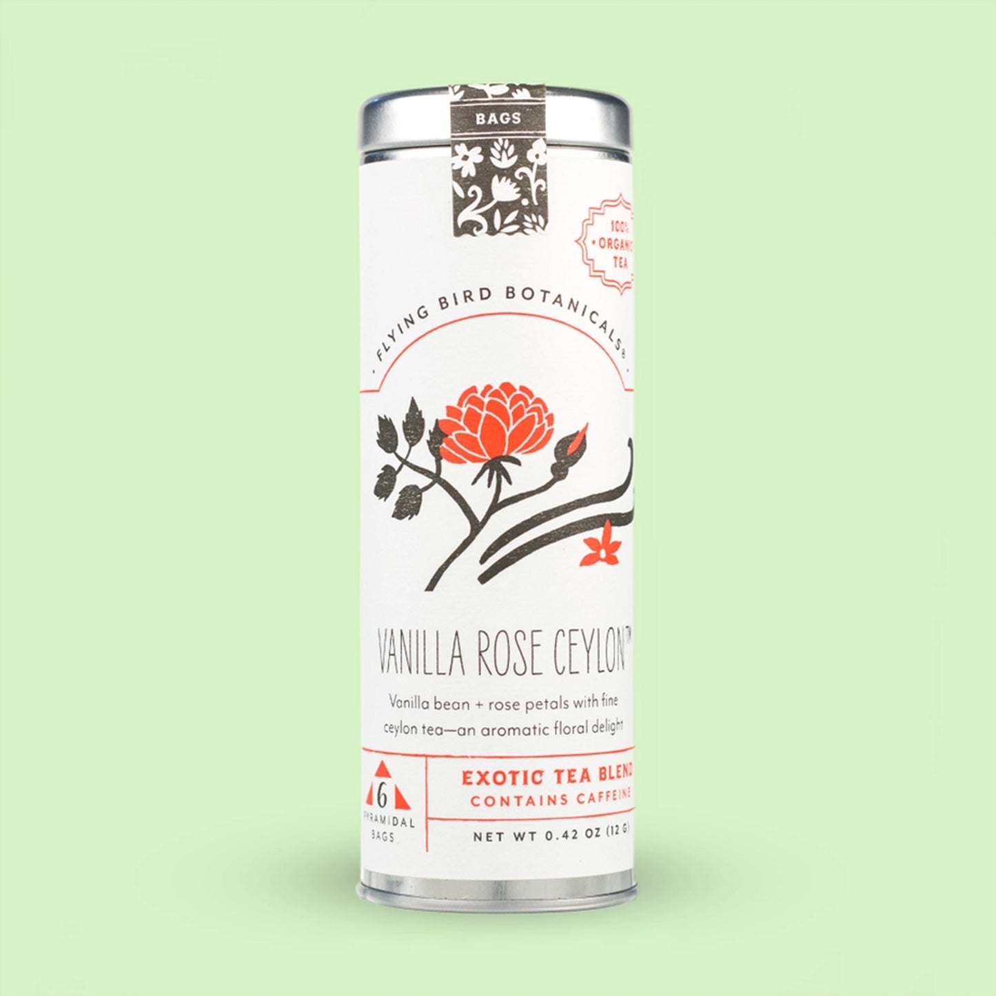 Vanilla Rose Ceylon Tea Tin
