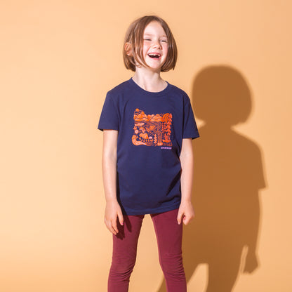 Oregon Adventures Kids Tee (Navy)