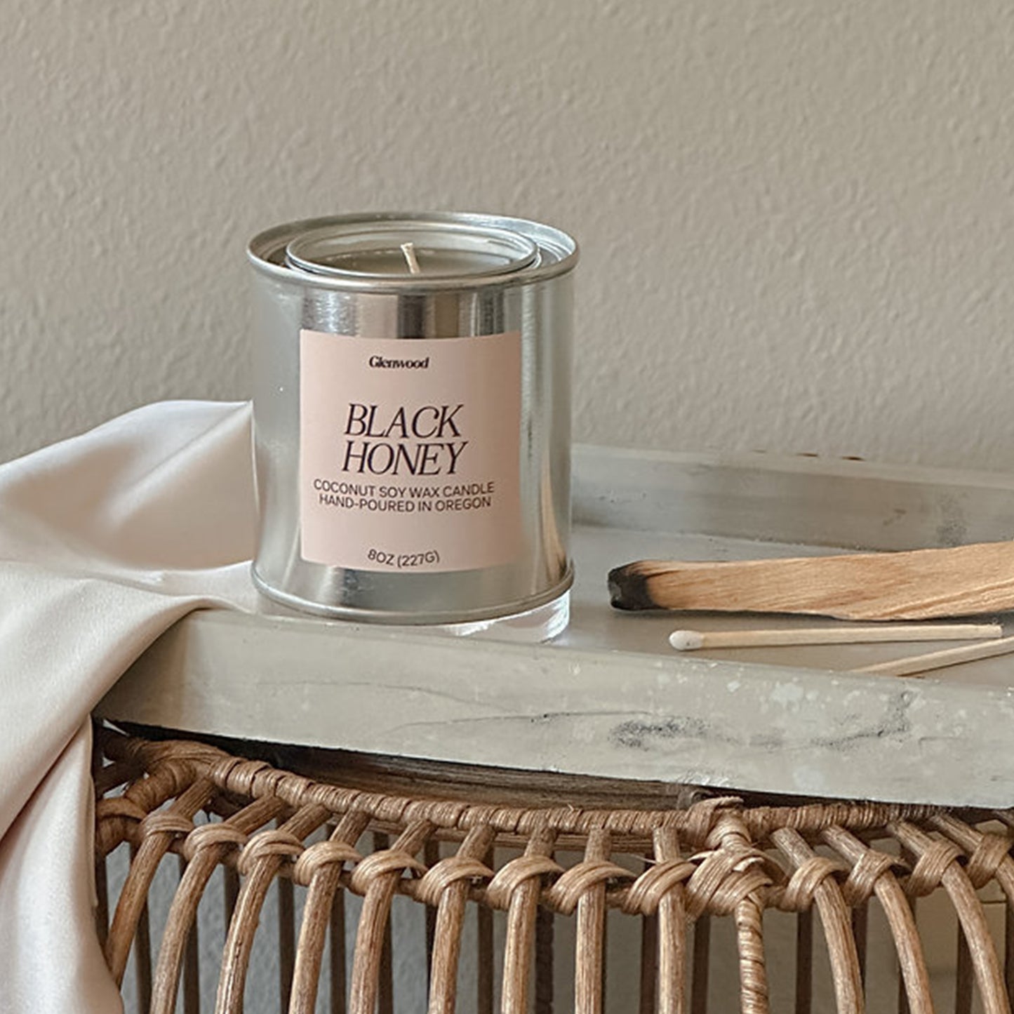 Black Honey Candle Tin 8oz