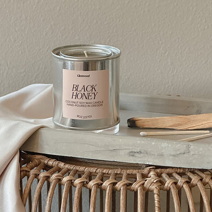 Black Honey Candle Tin 8oz