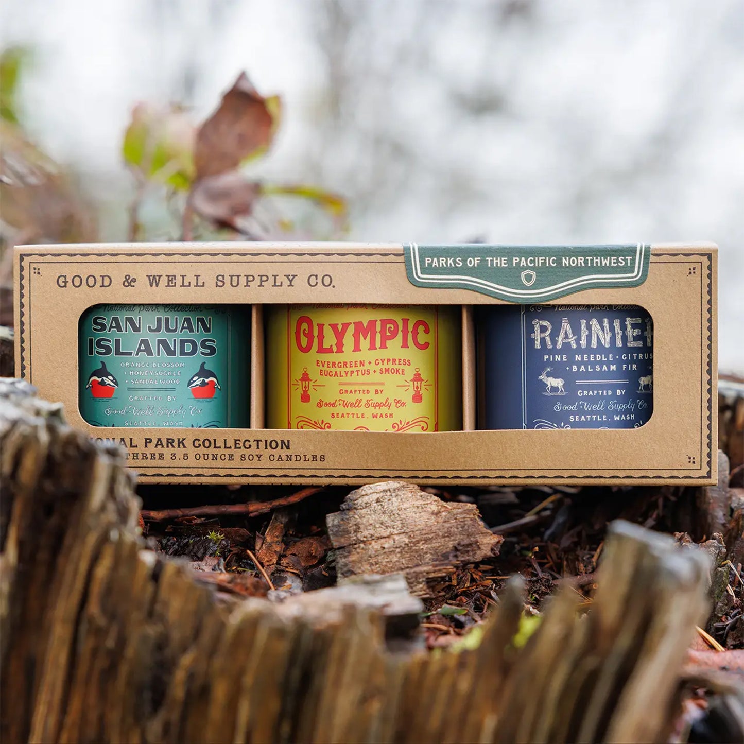 National Parks of the Pacific Northwest Candle Gift Set