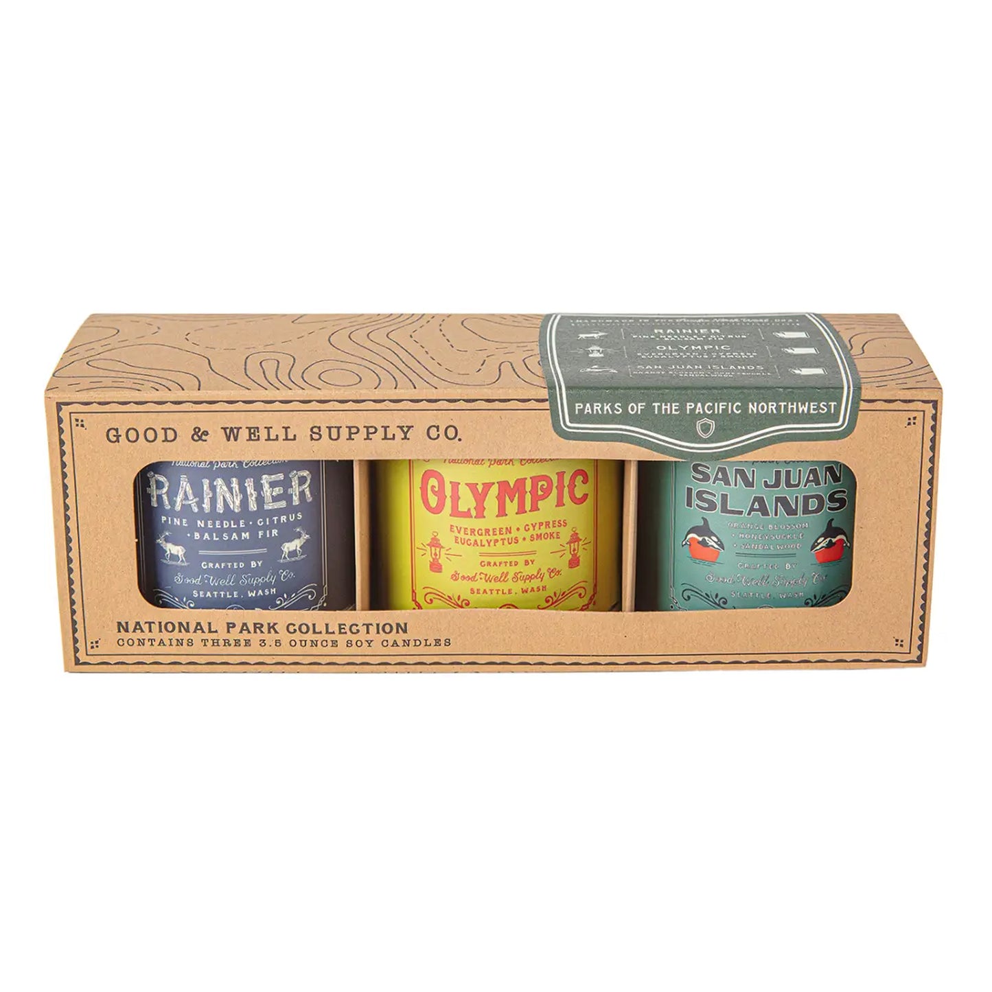 National Parks of the Pacific Northwest Candle Gift Set